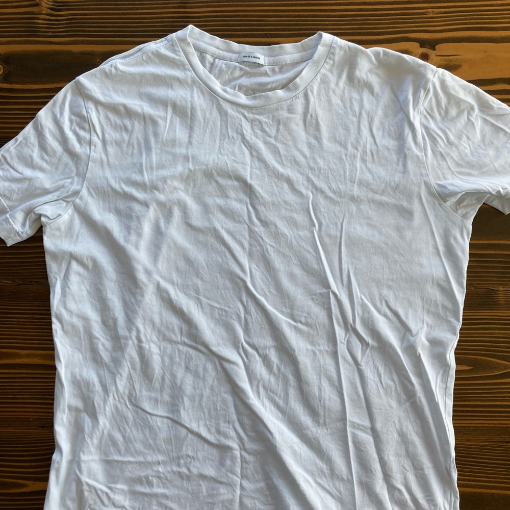 Son of a Tailor White Crew Neck T-Shirt